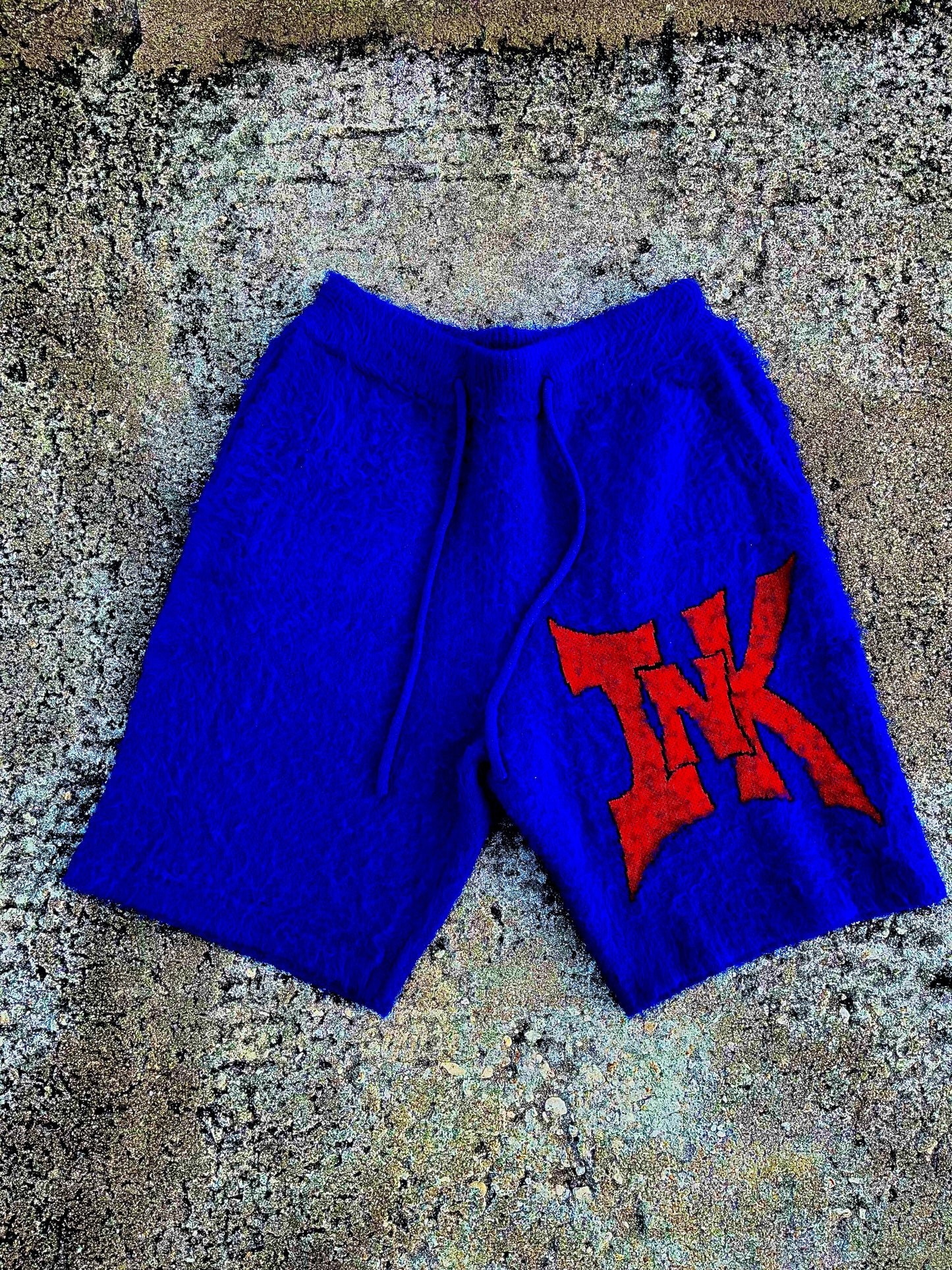 Blue Mohair Shorts V1