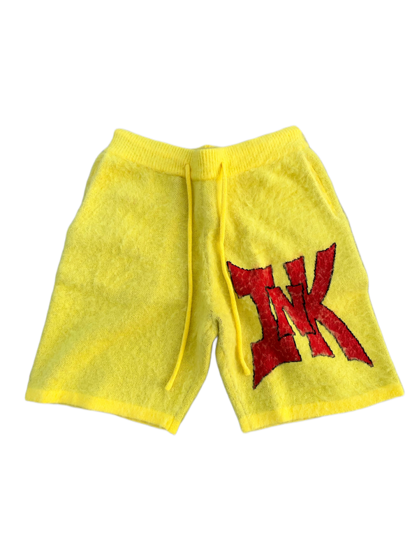 Yellow Mohair Shorts V1