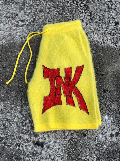 Yellow Mohair Shorts V1